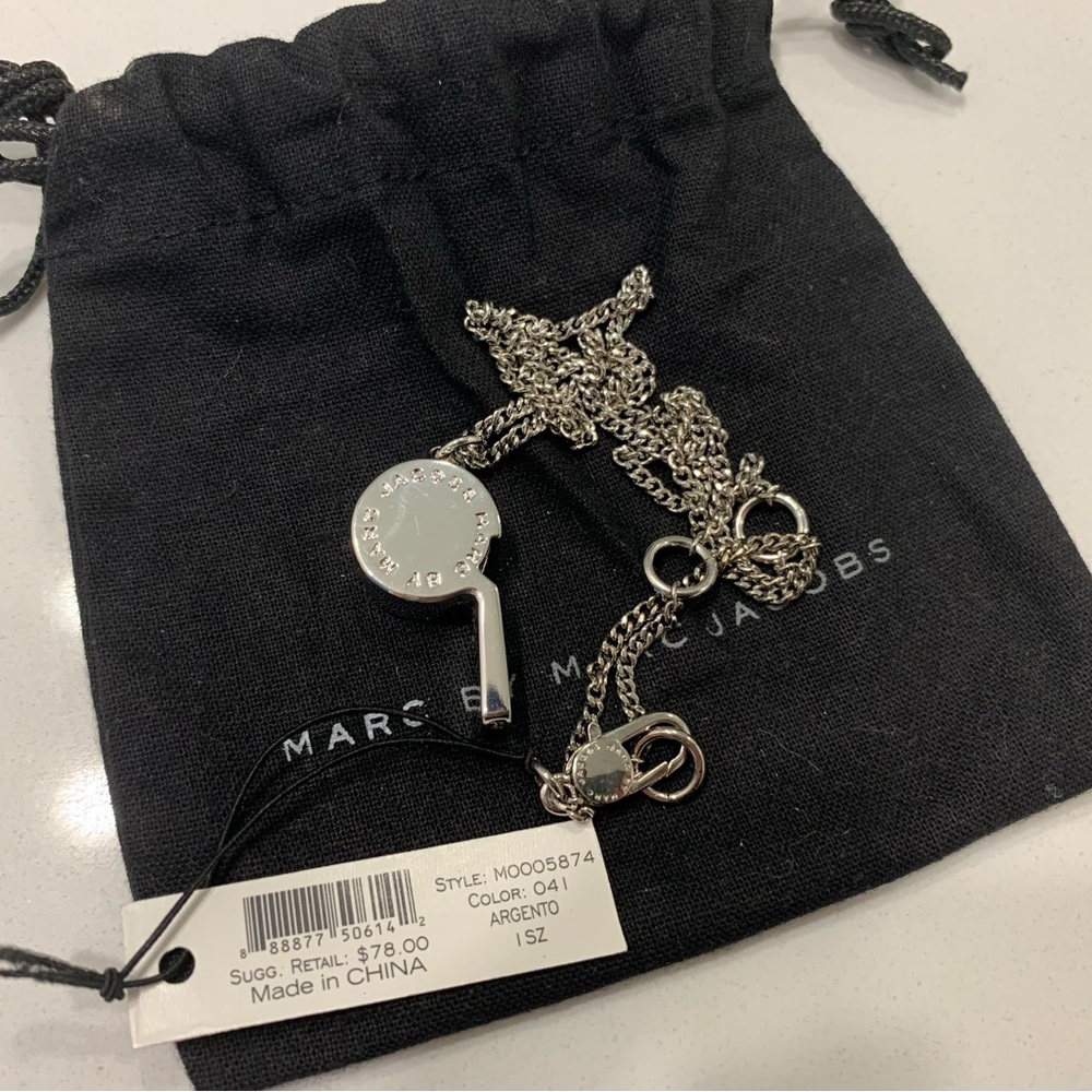 Marc by Marc Jacobs Whistle Pendant Necklace